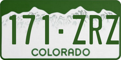 CO license plate 171ZRZ