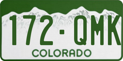 CO license plate 172QMK