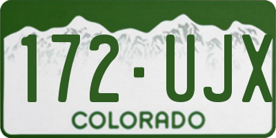 CO license plate 172UJX