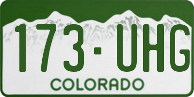 CO license plate 173UHG