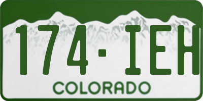 CO license plate 174IEH