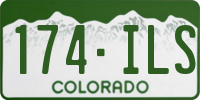 CO license plate 174ILS