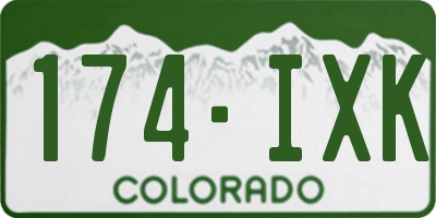 CO license plate 174IXK