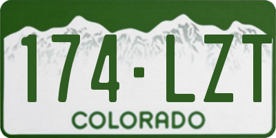 CO license plate 174LZT