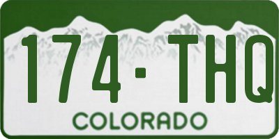 CO license plate 174THQ