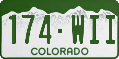 CO license plate 174WII