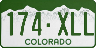 CO license plate 174XLL