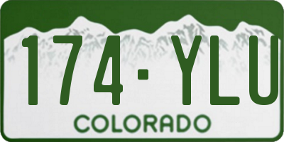 CO license plate 174YLU