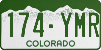 CO license plate 174YMR