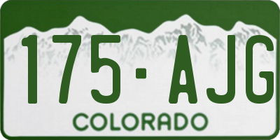 CO license plate 175AJG