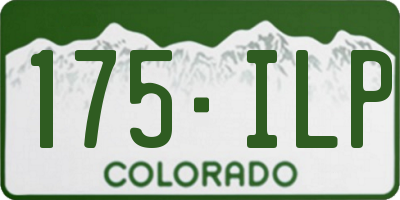 CO license plate 175ILP