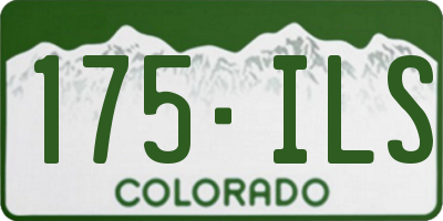 CO license plate 175ILS