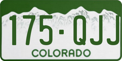 CO license plate 175QJJ