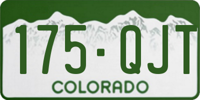 CO license plate 175QJT