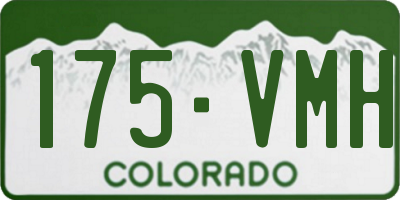 CO license plate 175VMH