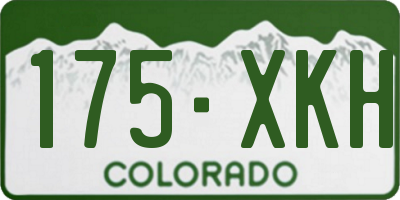 CO license plate 175XKH