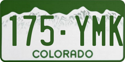 CO license plate 175YMK