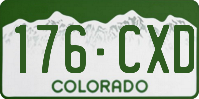 CO license plate 176CXD