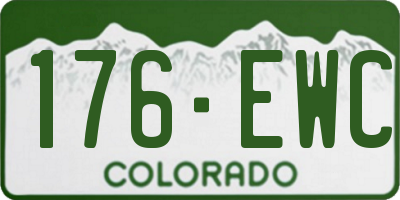 CO license plate 176EWC