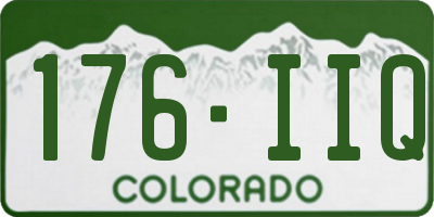 CO license plate 176IIQ