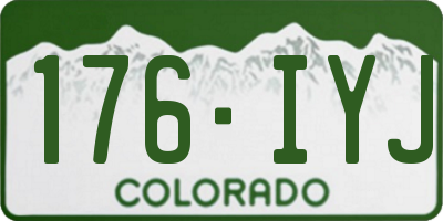 CO license plate 176IYJ