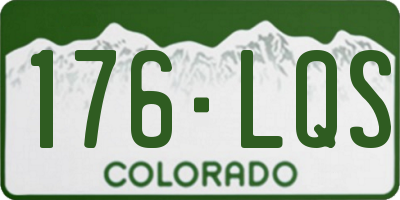 CO license plate 176LQS