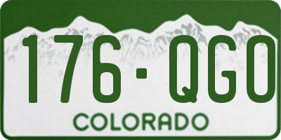 CO license plate 176QGO
