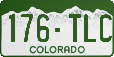 CO license plate 176TLC