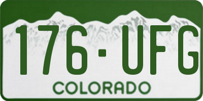 CO license plate 176UFG