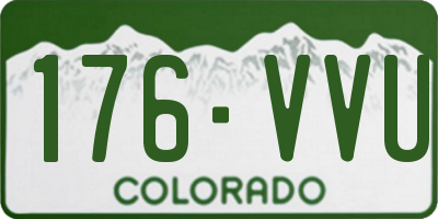 CO license plate 176VVU