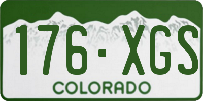CO license plate 176XGS
