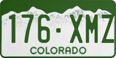 CO license plate 176XMZ