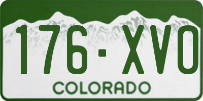 CO license plate 176XVO