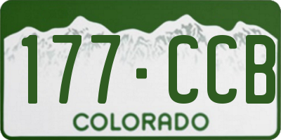CO license plate 177CCB
