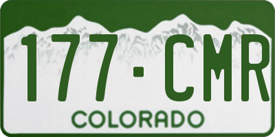 CO license plate 177CMR