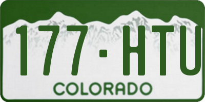 CO license plate 177HTU