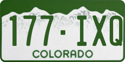 CO license plate 177IXQ
