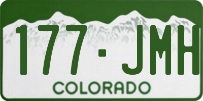 CO license plate 177JMH