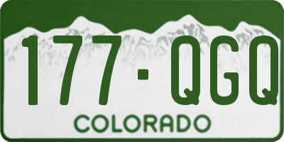 CO license plate 177QGQ