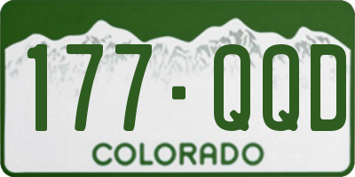 CO license plate 177QQD