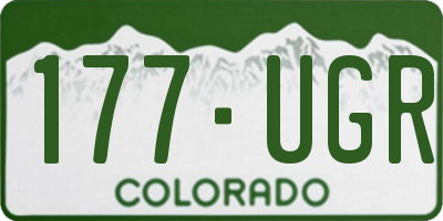 CO license plate 177UGR