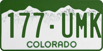 CO license plate 177UMK