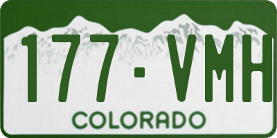 CO license plate 177VMH