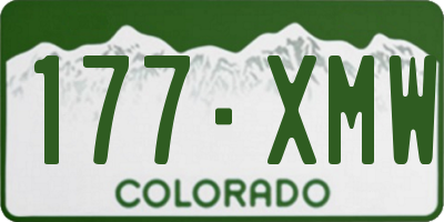 CO license plate 177XMW