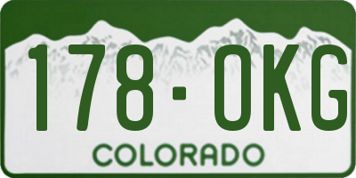 CO license plate 178OKG