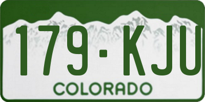 CO license plate 179KJU