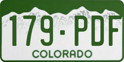 CO license plate 179PDF