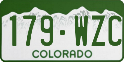 CO license plate 179WZC