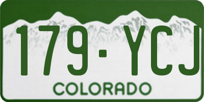 CO license plate 179YCJ