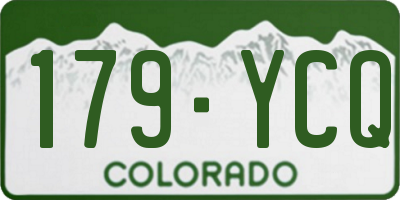 CO license plate 179YCQ